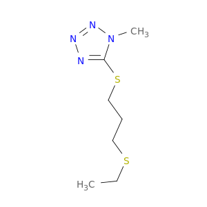 1H-Tetrazole,5-[[3-(ethylthio)propyl]thio]-1-methyl-