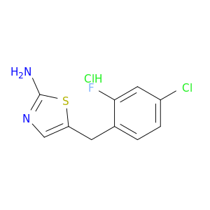5-[(4-Chloro-2-fluorophenyl)methyl]-1,3-thiazol-2-amine Hydrochloride