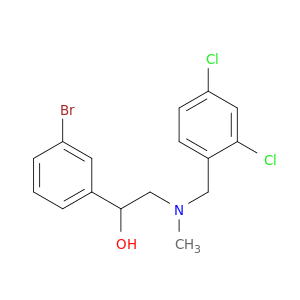 1-(3-Bromophenyl)-2-((2,4-dichlorobenzyl)(methyl)amino)ethan-1-ol