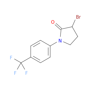 3-bromo-1-[4-(trifluoromethyl)phenyl]pyrrolidin-2-one