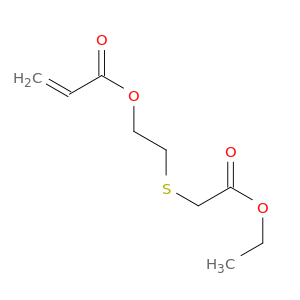 2-Propenoic acid, 2-[(2-ethoxy-2-oxoethyl)thio]ethyl ester