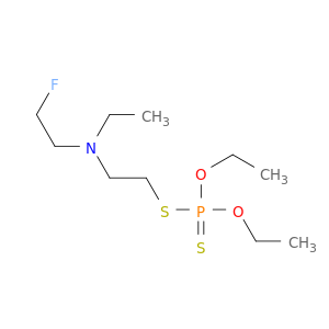 Phosphorodithioic acid,O,O-diethyl S-[2-[ethyl(2-fluoroethyl)amino]ethyl] ester