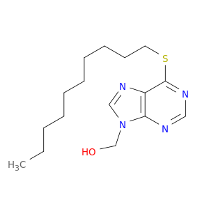 9H-Purine-9-methanol,6-(decylthio)-