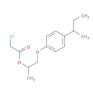 Acetic acid, 2-chloro-,1-methyl-2-[4-(1-methylpropyl)phenoxy]ethyl ester
