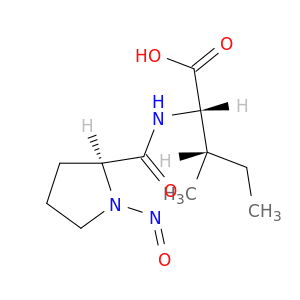(2S,3S)-3-methyl-2-[[(2S)-1-nitrosopyrrolidine-2-carbonyl]amino]pentanoic acid
