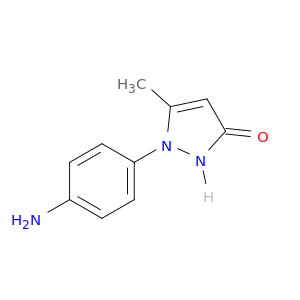 3H-Pyrazol-3-one, 1-(4-aminophenyl)-1,2-dihydro-5-methyl-