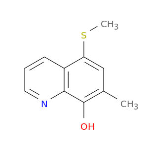 8-Quinolinol, 7-methyl-5-(methylthio)-
