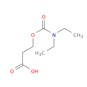 Propanoic acid, 3-[[(diethylamino)carbonyl]oxy]-