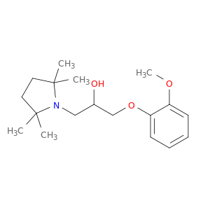 1-(2-methoxyphenoxy)-3-(2,2,5,5-tetramethylpyrrolidin-1-yl)propan-2-ol