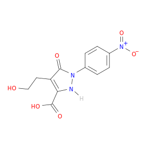 4-(2-Hydroxyethyl)-1-(4-nitrophenyl)-5-oxo-2,5-dihydro-1H-pyrazole-3-carboxylic Acid
