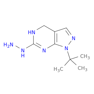 1-tert-butyl-6-hydrazinyl-1H,4H,5H-pyrazolo[3,4-d]pyrimidine