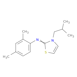 Benzenamine, 2,4-dimethyl-N-[3-(2-methylpropyl)-2(3H)-thiazolylidene]-