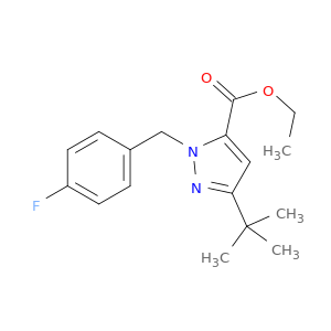 1H-Pyrazole-5-carboxylicacid, 3-(1,1-dimethylethyl)-1-[(4-fluorophenyl)methyl]-, ethyl ester