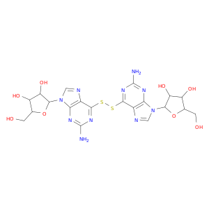 2-[2-amino-6-[2-amino-9-[3,4-dihydroxy-5-(hydroxymethyl)tetrahydrofuran-2-yl]purin-6-yl]disulfanyl-purin-9-yl]-5-(hydroxymethyl)tetrahydrofuran-3,4-diol