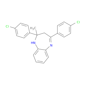 1H-1,5-Benzodiazepine, 2,4-bis(4-chlorophenyl)-2,3-dihydro-2-methyl-