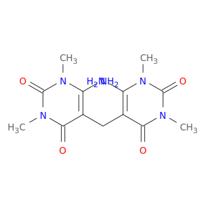 2,4(1H,3H)-Pyrimidinedione, 5,5'-methylenebis[6-amino-1,3-dimethyl-