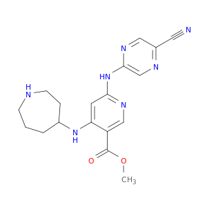 Methyl 4-(azepan-4-ylamino)-6-((5-cyanopyrazin-2-yl)amino)nicotinate