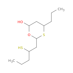 4H-1,3-Oxathiin-6-ol, dihydro-2-(2-mercaptopentyl)-4-propyl-