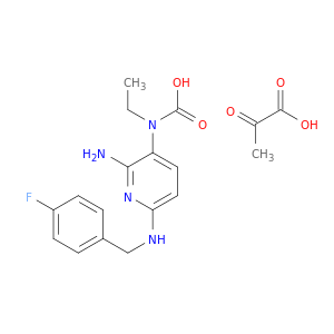 Propanoic acid, 2-oxo-, compd. with ethyl[2-amino-6-[[(4-fluorophenyl)methyl]amino]-3-pyridinyl]carbamate