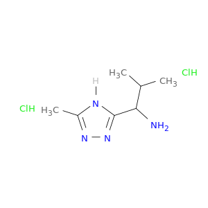 2-methyl-1-(5-methyl-4H-1,2,4-triazol-3-yl)propan-1-amine dihydrochloride