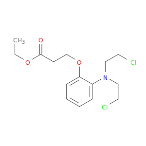 Propanoic acid,3-[2-[bis(2-chloroethyl)amino]phenoxy]-, ethyl ester
