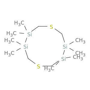1,6-Dithia-3,4,8,9-tetrasilacyclodecane, 3,3,4,4,8,8,9,9-octamethyl-