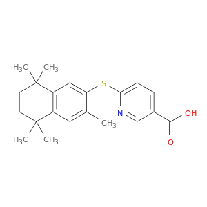 3-Pyridinecarboxylic acid, 6-((5,6,7,8-tetrahydro-3,5,5,8,8-pentamethyl-2-naphthalenyl)thio)-