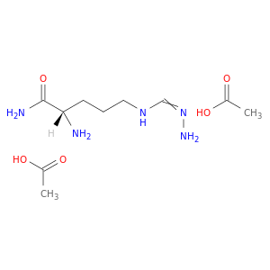 Pentanamide, 2-amino-5-[(aminoiminomethyl)amino]-, (S)-, diacetate