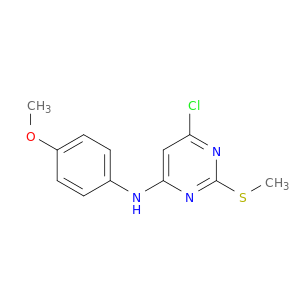 4-Pyrimidinamine, 6-chloro-N-(4-methoxyphenyl)-2-(methylthio)-