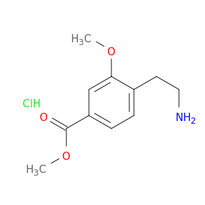 苯甲酸,4-(2-氨基乙基)-3-甲氧基-,甲酯,盐酸甲酯(1：1)