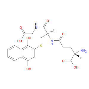 Glycine,N-[S-(1,4-dihydroxy-2-naphthalenyl)-N-L-g-glutamyl-L-cysteinyl]- (9CI)