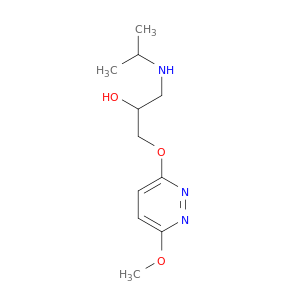 2-Propanol, 1-[(6-methoxy-3-pyridazinyl)oxy]-3-[(1-methylethyl)amino]-