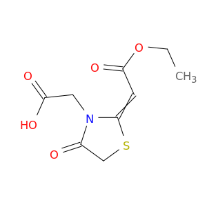 2-[2-(2-Ethoxy-2-Oxoethylidene)-4-Oxo-1,3-Thiazolidin-3-Yl]Acetic Acid