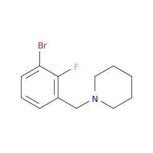 1-Bromo-2-fluoro-3-(piperidinomethyl)benzene