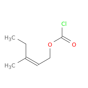 Carbonochloridic acid, (2Z)-3-methyl-2-pentenyl ester