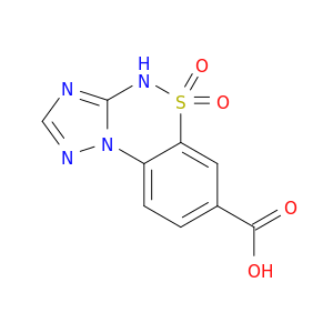 8,8-dioxo-8lambda6-thia-2,3,5,7-tetraazatricyclo[7.4.0.0,2,6]trideca-1(13),3,5,9,11-pentaene-11-carboxylic acid