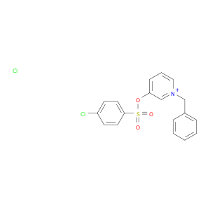 Pyridinium, 3-[[(4-chlorophenyl)sulfonyl]oxy]-1-(phenylmethyl)-, chloride