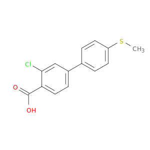 2-Chloro-4-(4-methylthiophenyl)benzoic acid