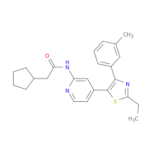 N-[4-[2-ETHYL-4-(3-METHYLPHENYL)-1,3-THIAZOL-5-YL]-2-PYRIDYL]CYCLOPENTYLACETAMIDE