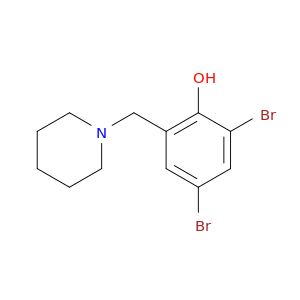 Phenol, 2,4-dibromo-6-(1-piperidinylmethyl)-
