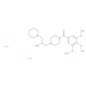 Methanone,[4-[2-hydroxy-3-(1-piperidinyl)propyl]-1-piperazinyl](3,4,5-trimethoxyphenyl)-,hydrochloride (1:2)