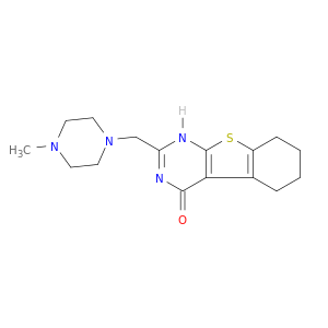 [1]Benzothieno[2,3-d]pyrimidin-4(1H)-one,5,6,7,8-tetrahydro-2-[(4-methyl-1-piperazinyl)methyl]-