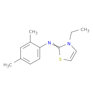 Benzenamine, N-(3-ethyl-2(3H)-thiazolylidene)-2,4-dimethyl-