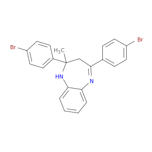 1H-1,5-Benzodiazepine, 2,4-bis(4-bromophenyl)-2,3-dihydro-2-methyl-