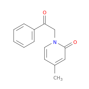 2(1H)-Pyridinone, 4-methyl-1-(2-oxo-2-phenylethyl)-