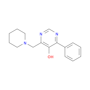 5-Pyrimidinol, 4-phenyl-6-(1-piperidinylmethyl)-