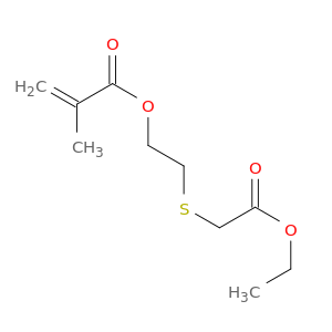 2-Propenoic acid, 2-methyl-, 2-[(2-ethoxy-2-oxoethyl)thio]ethyl ester