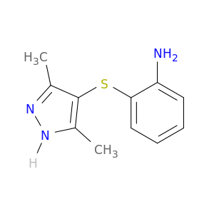 2-[(3,5-DIMETHYL-1H-PYRAZOL-4-YL)THIO]ANILINE