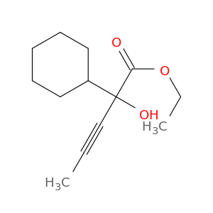 ethyl 2-cyclohexyl-2-hydroxypent-3-ynoate