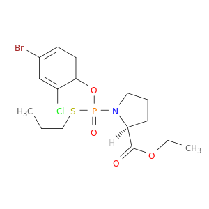 ethyl 1-[(4-bromo-2-chlorophenoxy)(propylsulfanyl)phosphoryl]-l-prolinate